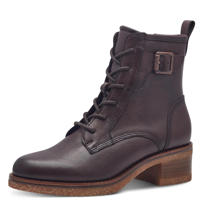 MARCO TOZZI Women's Laced Bootie 2-25111-43 Fashion Boot, Mocha, 5 UK - Image 1