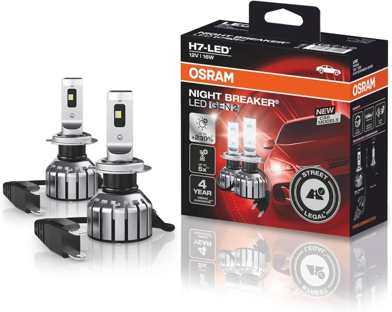 Osram Night Breaker LED bulbs Gen 2 - H7-12V/16W - set of 2 pieces