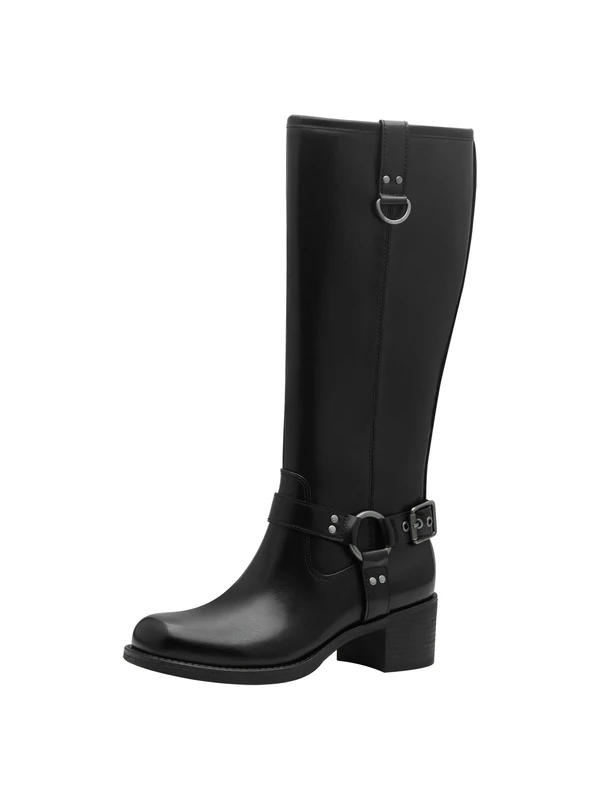 MARCO TOZZI Women's High Heel Knee High Boots with Block Heel, black, 5 UK