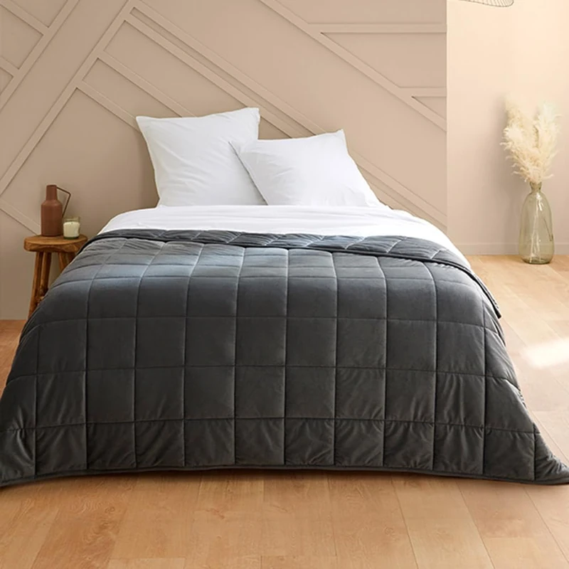 Toison d'or Quietude Weighted Blanket, 150 cm x 200 cm, Grey,