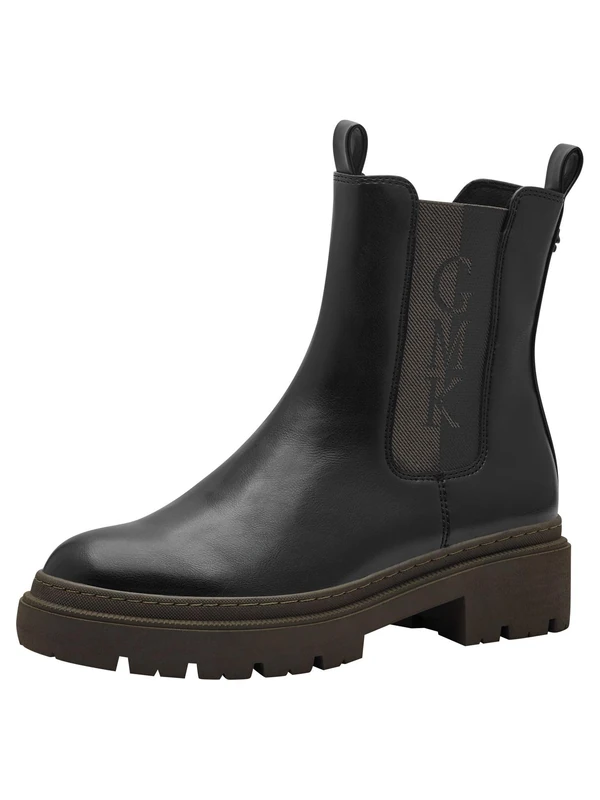 MARCO TOZZI by Guido Maria Kretschmer Women's 2-85406-43 Chelsea Boots, Black/Khaki, 37 EU, Black Khaki, 5 UK