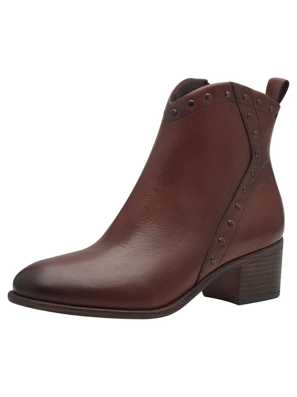 MARCO TOZZI Women's Bootie Zip+Slip 2-25381-43 Fashion Boots, Cognac, 36 EU, Cognac, 4 UK