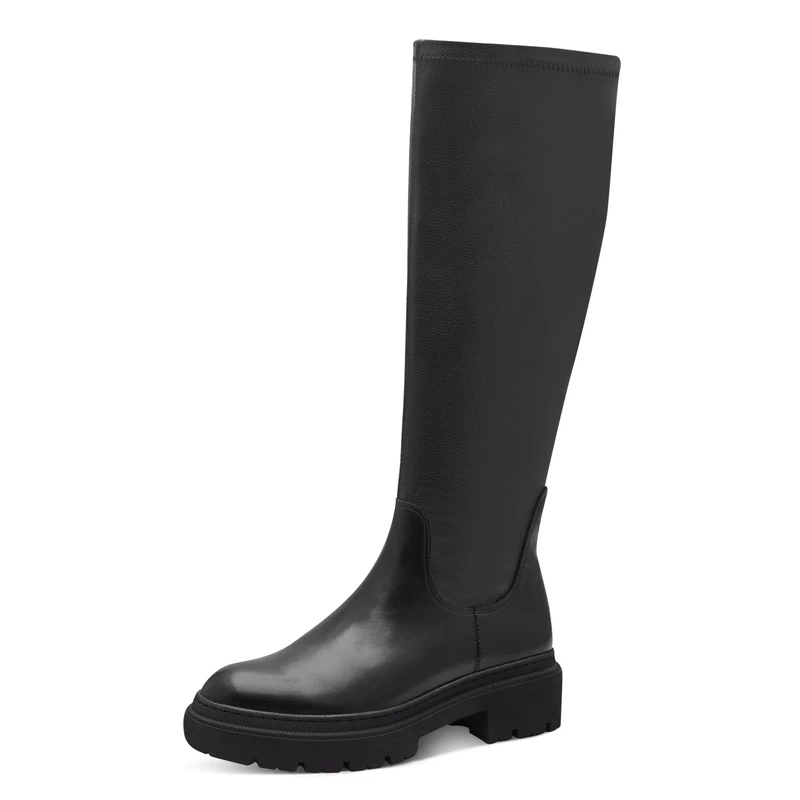 MARCO TOZZI Women's High Heel Knee High Boots with Platform, black, 8.5 UK