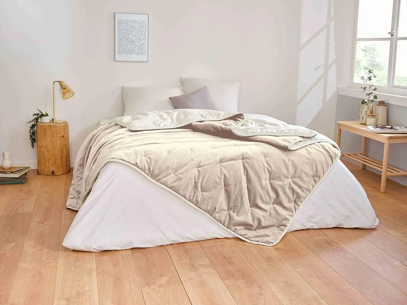 Toison d'or Denali Throw Blanket, 150 cm x 200 cm Size, Ivory