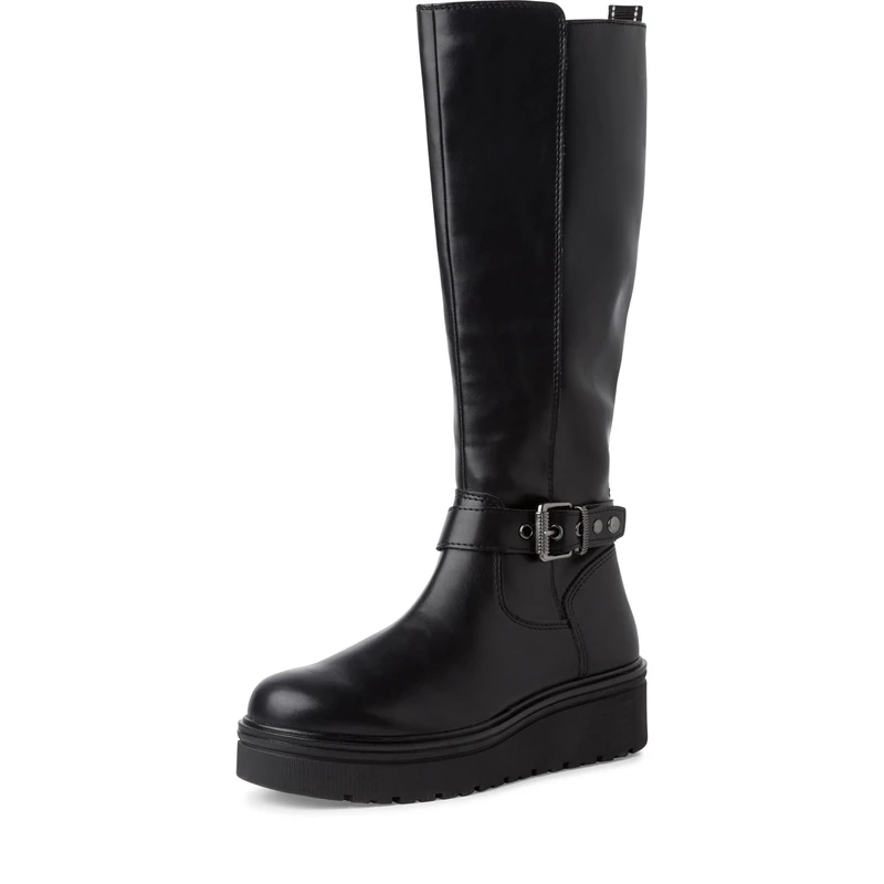 MARCO TOZZI Women's High Heel Knee High Boots with Platform, black, 4 UK