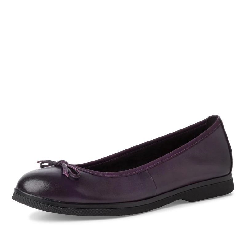 MARCO TOZZI Women's Ballerina Shoes 2-22108-43 Ballet Flat, Purple, 5 UK