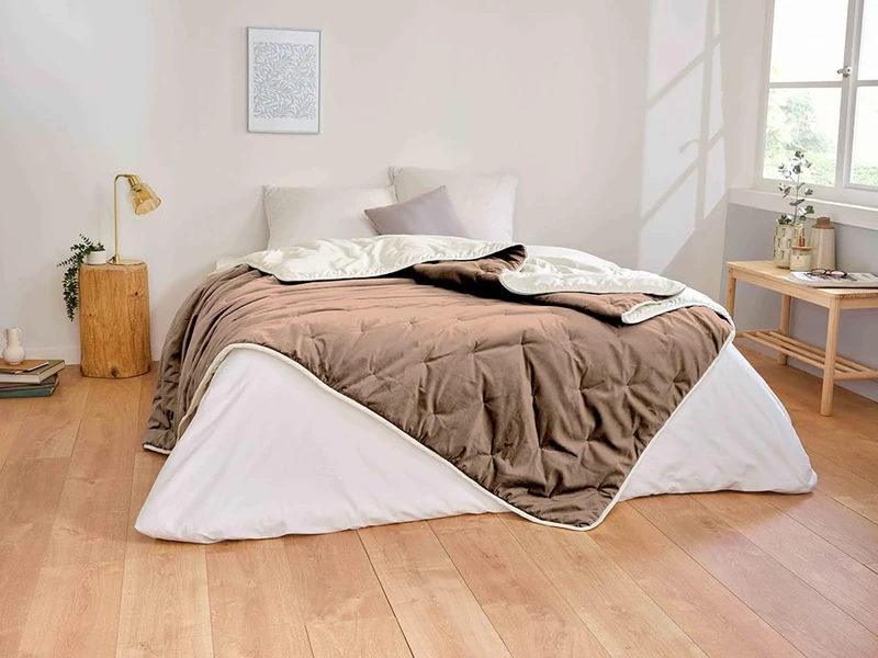 Toison d'or Denali Throw, 150 cm x 200 cm, Taupe