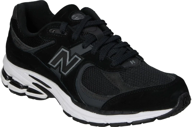 New Balance Men's 2002R Shoes, Black/Phantom/Gunmetal/White, 5/M