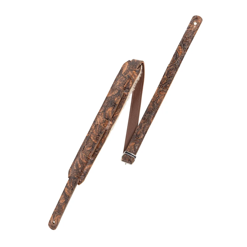 Levy's Leathers Reiner Deluxe Saddle Guitar Strap - Brown (M11BGVDX-BRN) - Image 1