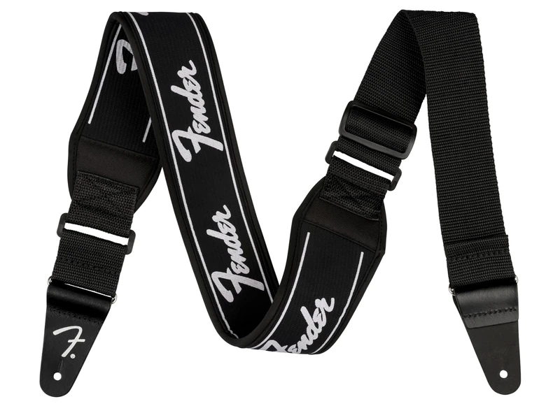 Fender Swell Neoprene, Guitar Accessories, Running Logo, 2.5" Guitar Strap - Image 1