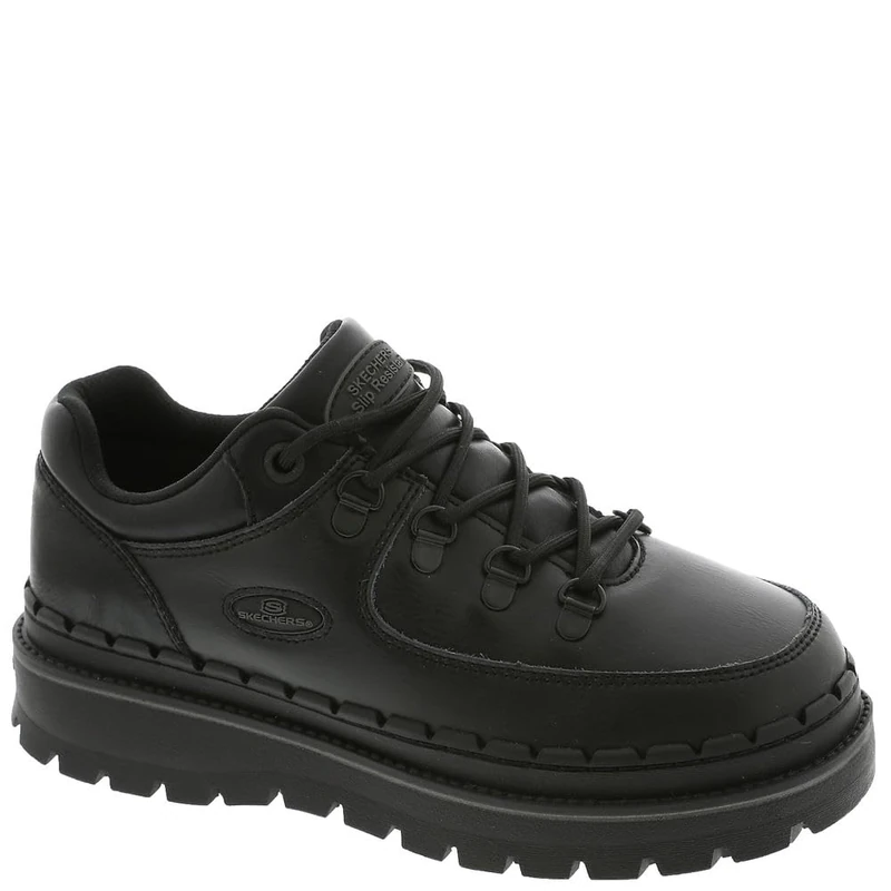 Skechers Jammers Platorm SR Sneaker Zesi Food Service ShoesWoman, Black, 8 UK