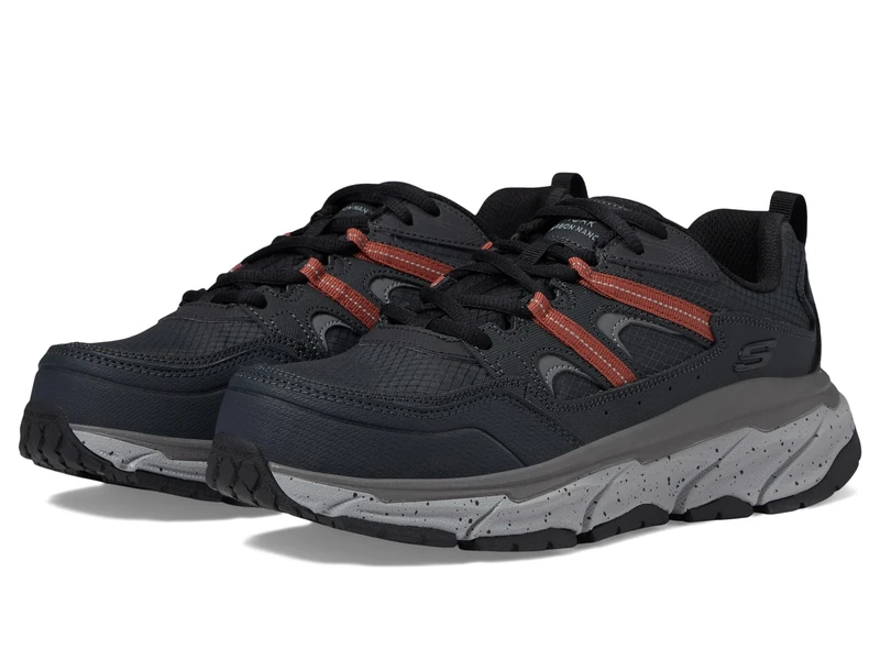 Skechers Men's D'lux Journey Sr Carbon Nano Safety Shoe, Charcoal Red, 6.5 UK