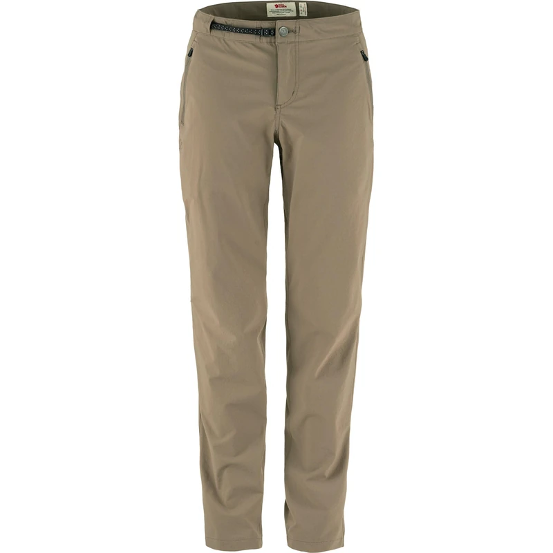 Fjallraven 87091-244 High Coast Trail Trousers W Pants Women's Suede Brown Size 46/L
