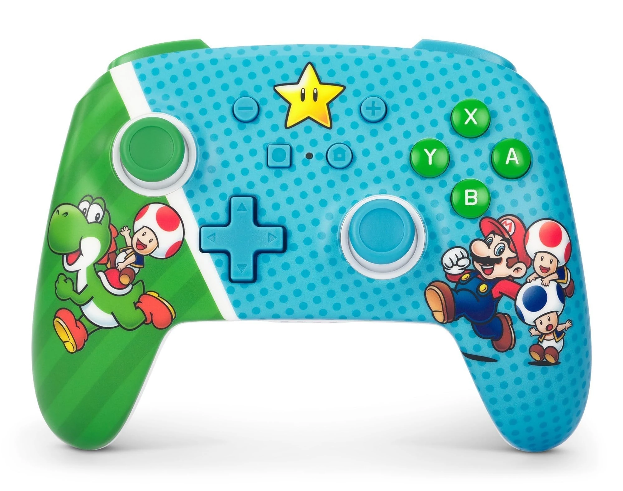 PowerA Enhanced Wireless Controller for Nintendo Switch - Super Star Friends, OLED Model, Lite, Gamepad, Bluetooth Controller, Officially Licensed