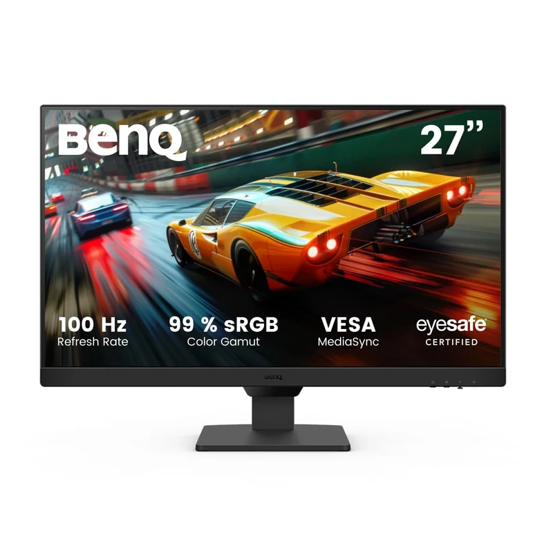 BenQ GW2790E 27 Inch Eye-care Gaming Monitor, 100Hz, 1920x1080p, IPS, 2X HDMI, DisplayPort, Built-in Speakers, Wall Mount, Adaptive Brightness, Thin Bezel