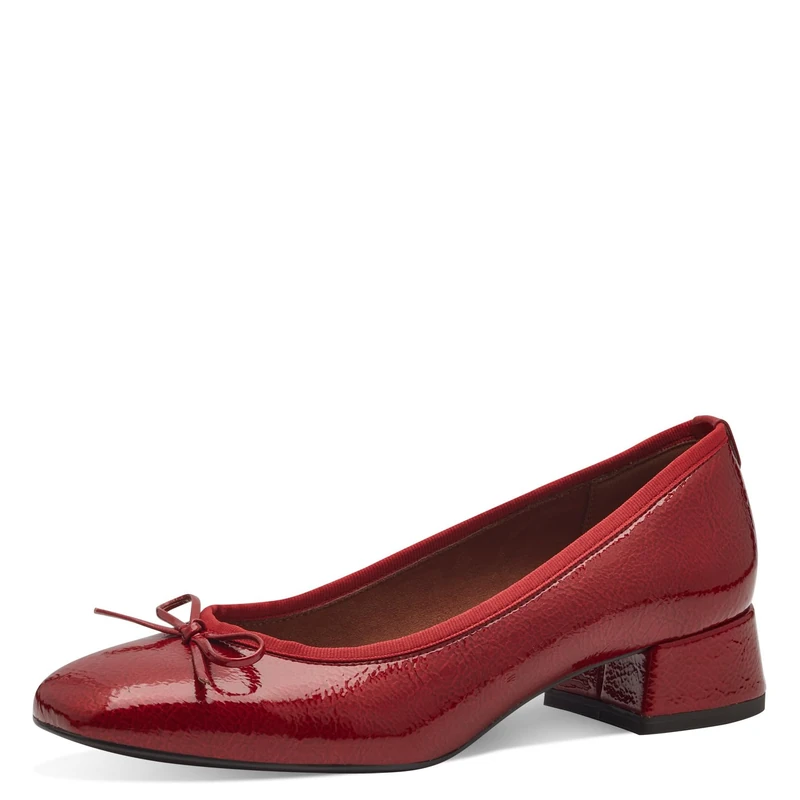 Tamaris Women's Vegan Court Shoes, red, 6.5 UK