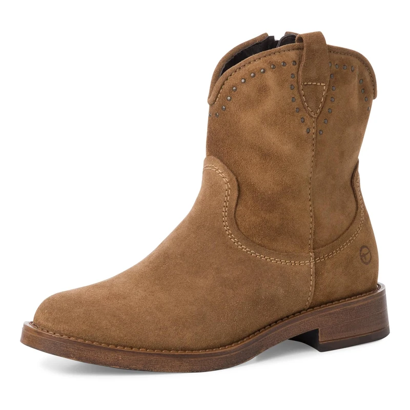 Tamaris Women's Leather Ankle Boots, camel, 6 UK