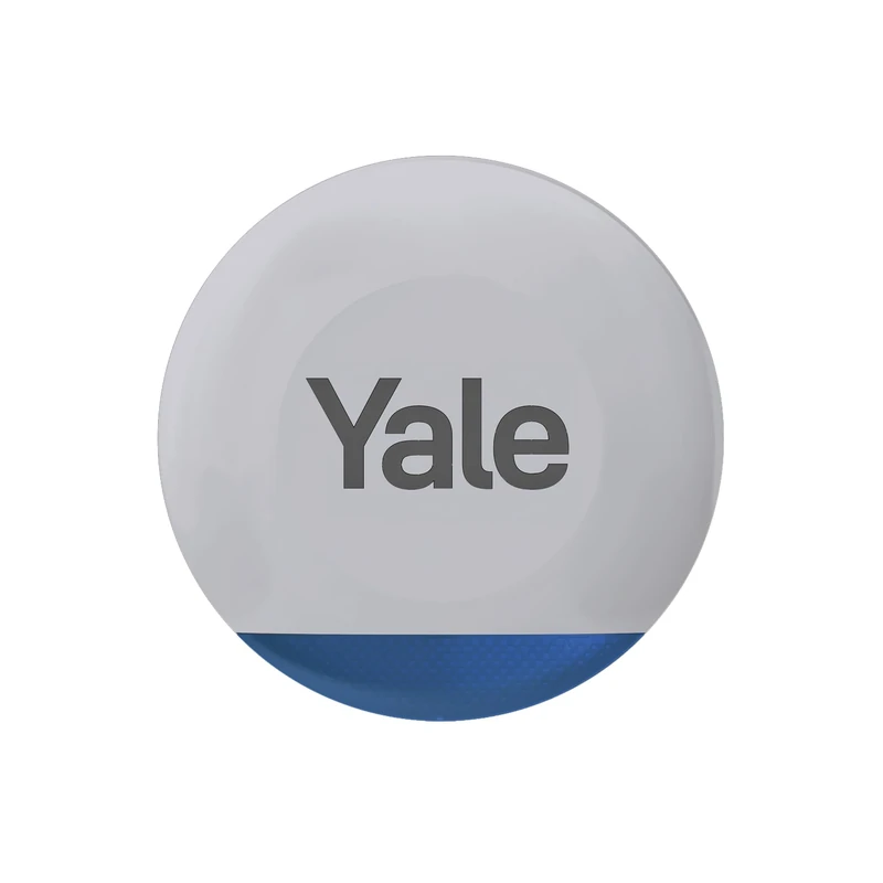 Yale Outdoor Siren Grey | Up to 100dB Adjustable Siren | Flashing LED Lights | Weatherproof | Real-time Alerts | Only Compatible with New Yale Smart Alarm
