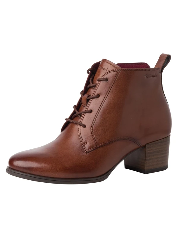 Tamaris Women's Flat Boots, Cognac, 4 UK