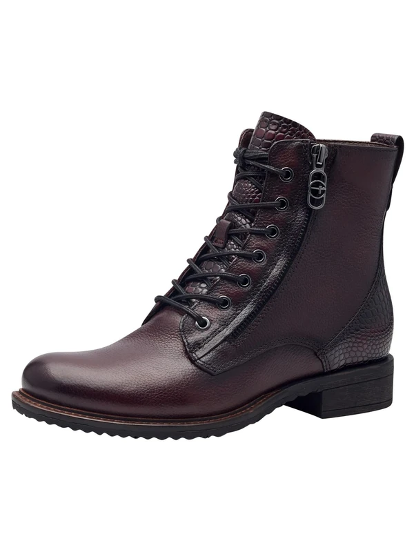 Tamaris Women's Lace-Up Boots in Black, bordeaux, 37 EU