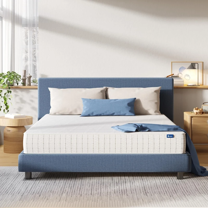 Avenco 10.6 Inch King-Size Mattress 3 Zone Pocket Sprung Mattress 5FT Medium Firm King Mattress with Breathable CertiPUR-US Foam, Skin-friendly OEKO-TEX Fabric 150x200x27cm