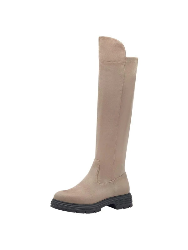 Tamaris Women's Overknee Textile, taupe, 3.5 UK - Image 1