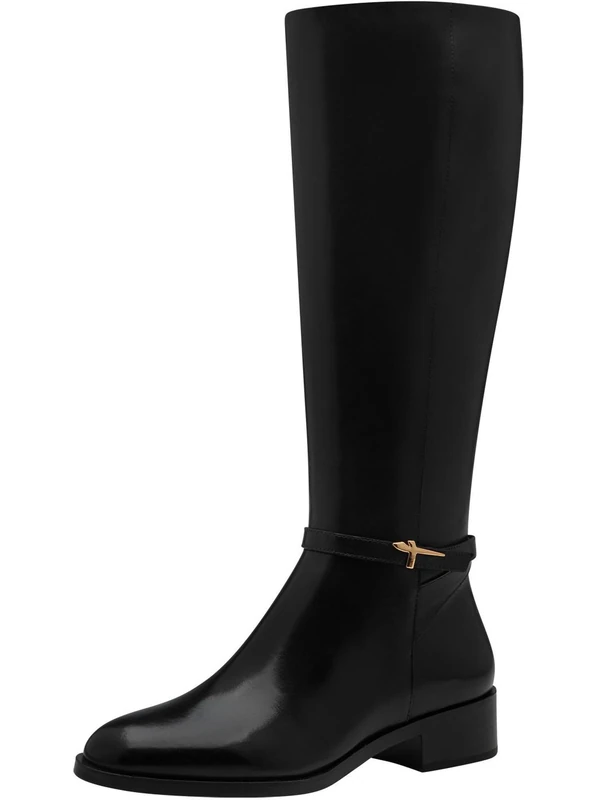 Tamaris Women's Flat Boots, black, 39 EU