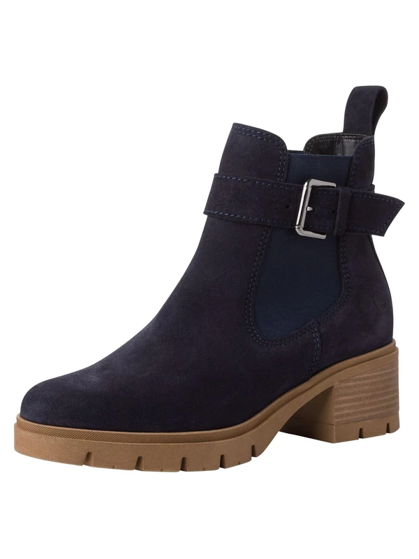 Tamaris Women' 1-25447-43 Chelsea Boot, Navy, 5 UK