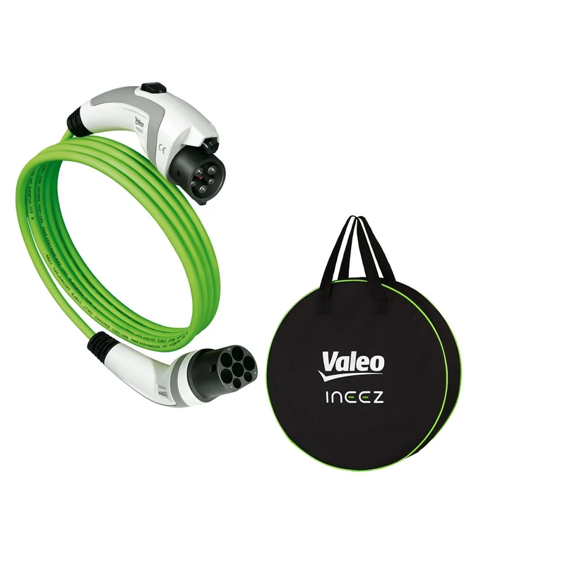 Valeo Ineez - 652100 - Charging Cable for Electric or Plug-In Hybrid Vehicles with Transportation Bag - Type 2 to Type 1-3.7 KW - 5 m