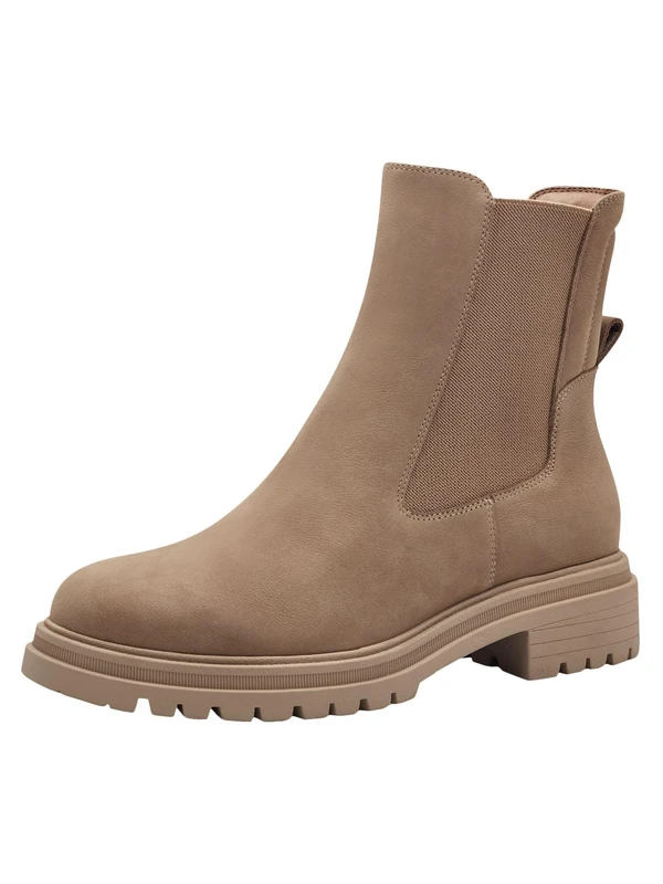 Tamaris Women's Chelsea Leather, camel, 7.5 UK