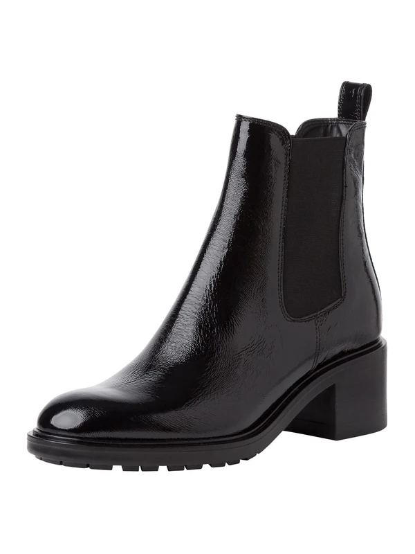 Tamaris Chelsea Boot 1-25016-43 305 Narrow, Black (Black Patent), 7.5 UK