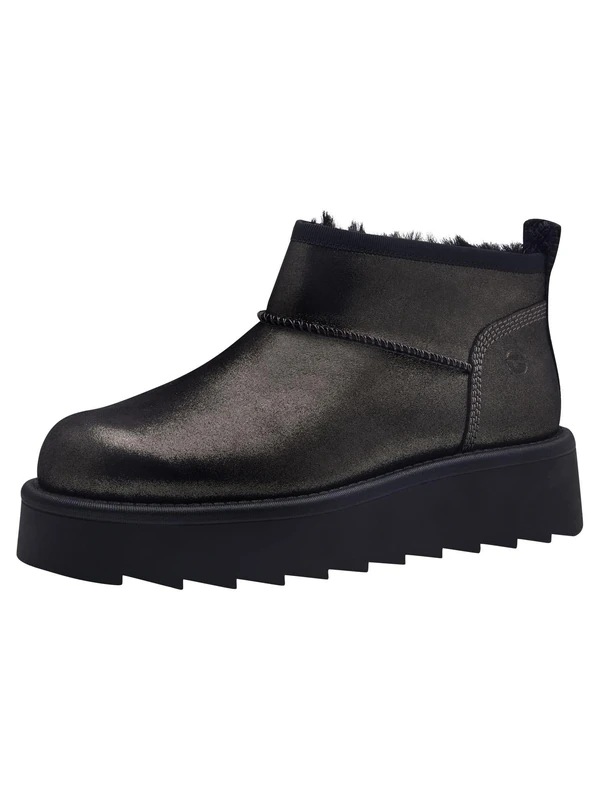 Tamaris Women's Warm Lining Leather Boots, Grey (Pewter), 6.5 UK