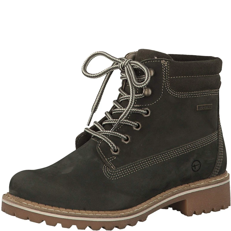 Tamaris Women's biker boots, women's ankle boots, Green, 39 EU