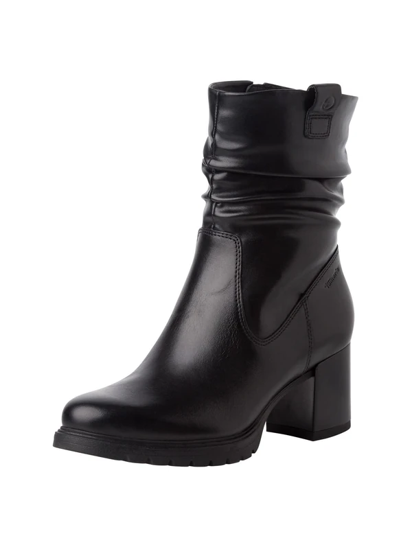 Tamaris Women's Block Heel Ankle Boots, black, 7.5 UK