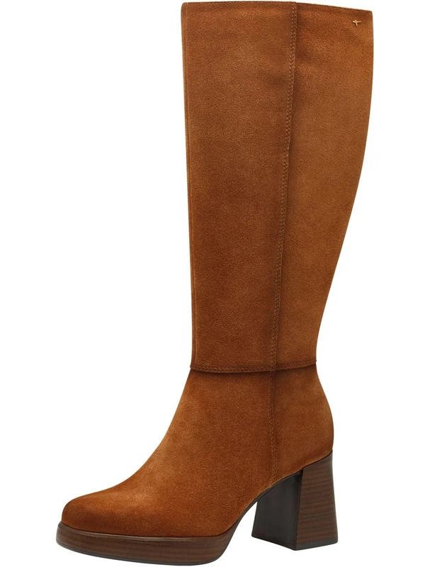 Tamaris Women's Flat Boots, Cognac, 37 EU