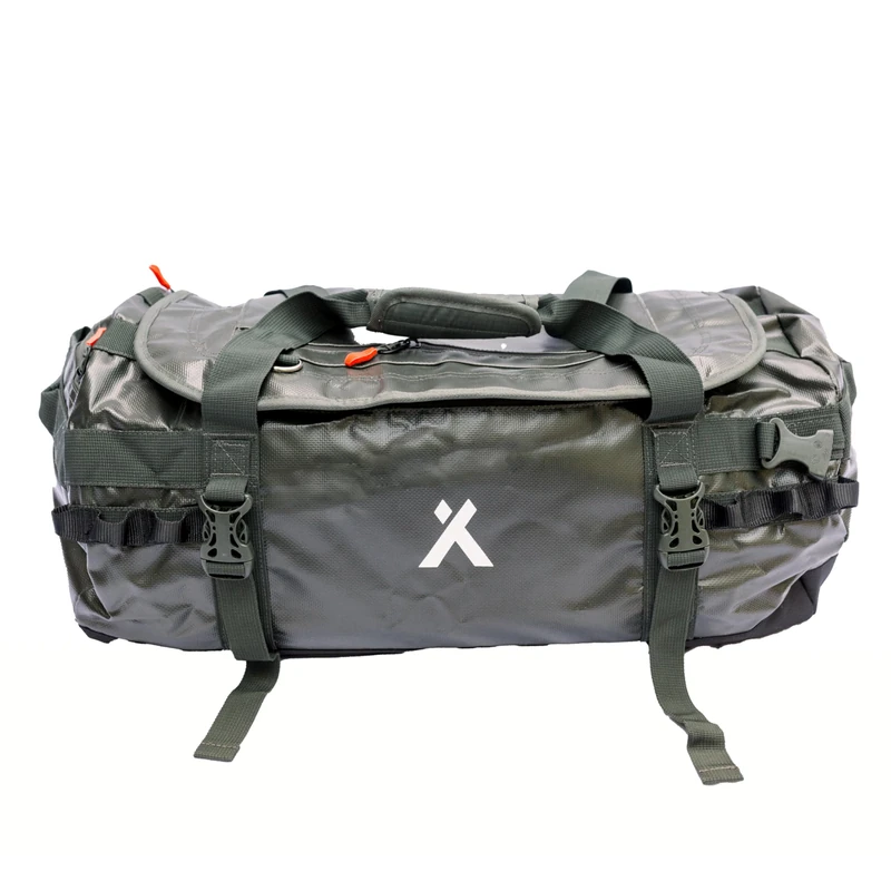 Bear Grylls 45L Duffel Backpack Folding Duffle Bag for Travel - Durable and Water-Resistant, with Tuck-Away Backpack Straps, U-Lid & Internal Mesh Pockets