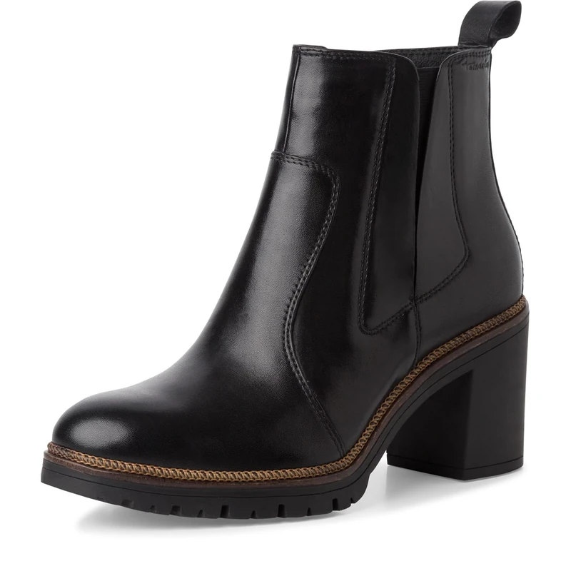 Tamaris Women's Classic Boots, Women's Boots, Touchit Footbed, Black leather, 3.5 UK