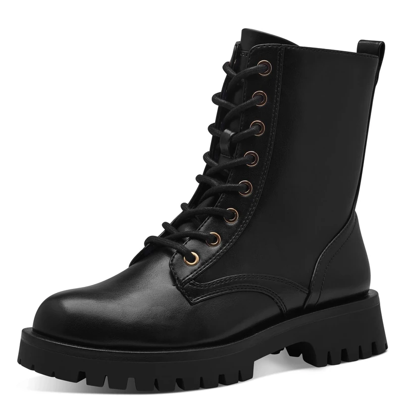 Tamaris Women' 1-25906-41 Fashion Boot, Black Gold, 5 UK