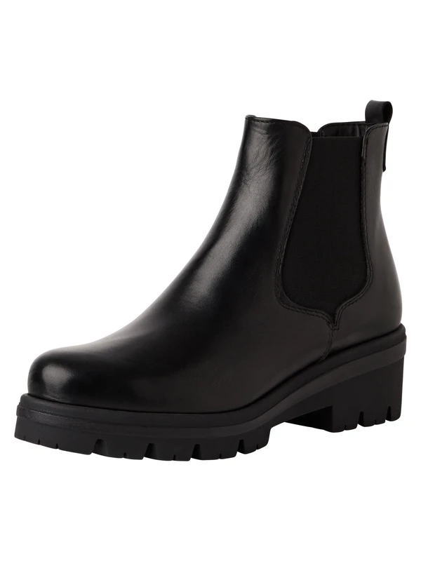 Tamaris Women's Leather Boots, black, 5 UK