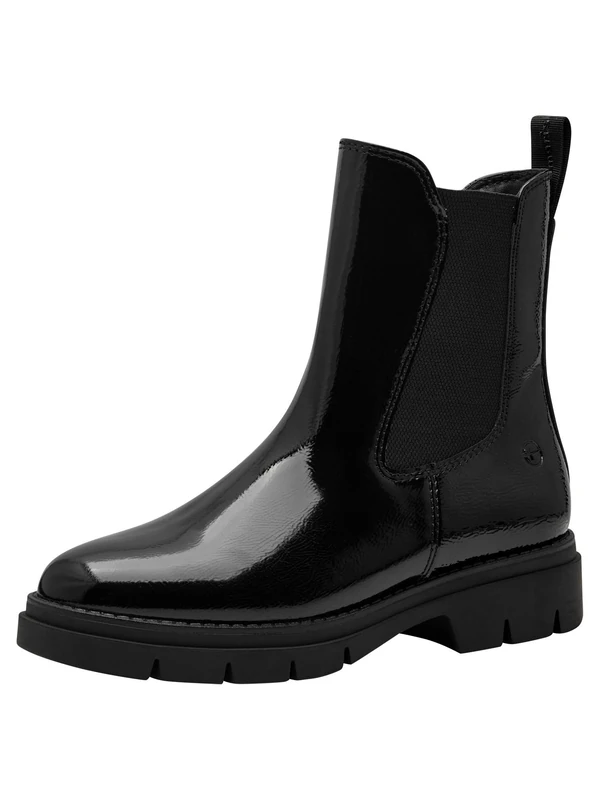 Tamaris Women's Chelsea, Black (Black Patent), 7.5 UK