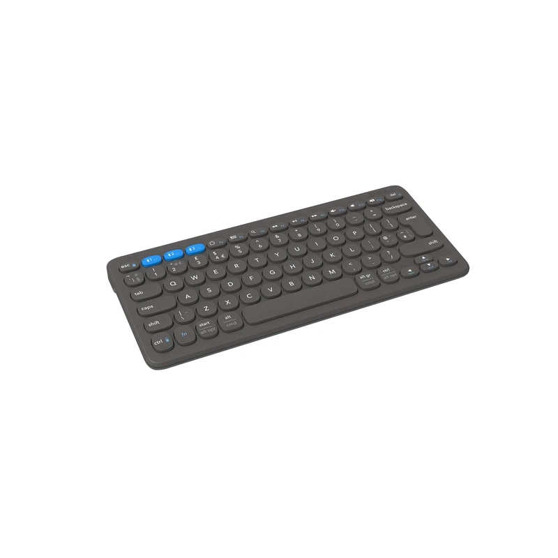 ZAGG Pro Keyboard 12-Inch, Multi-Pairing Compact Keyboard with Type-C Wired & Qi Wireless Charging, Long-lasting Battery, Compatible with Windows, macOS, iOS, ChromeOS & Android (Charcoal)
