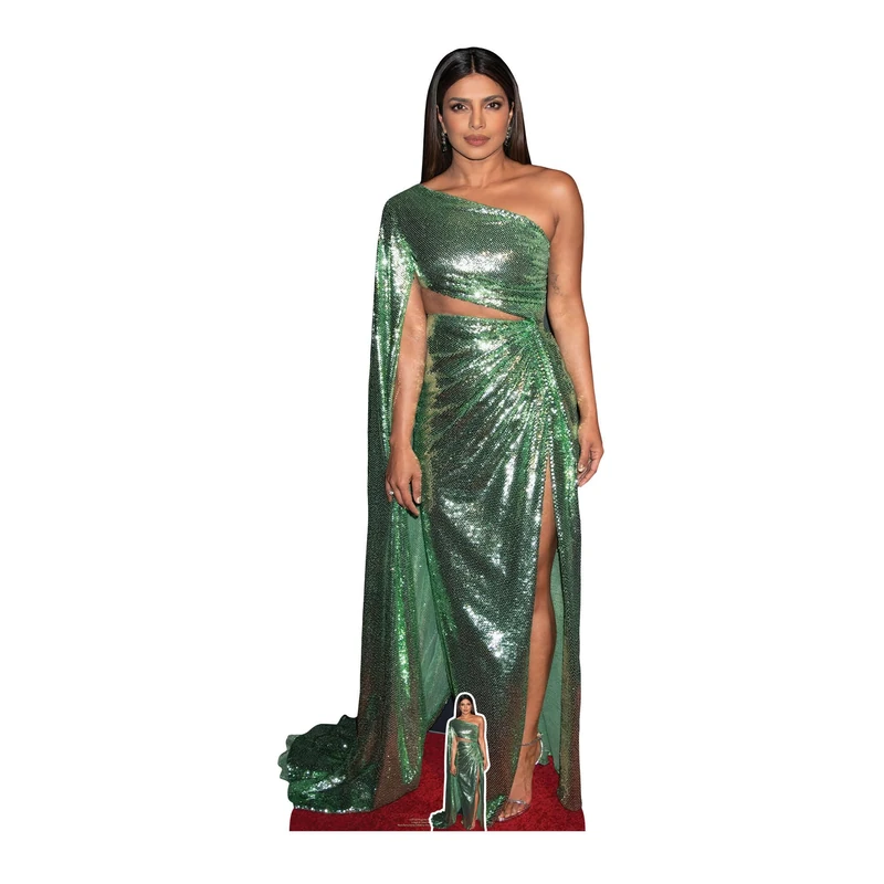 Star Cutouts CS1130 Priyanka Chopra Height 170cm Cardboard Cutout with Mini