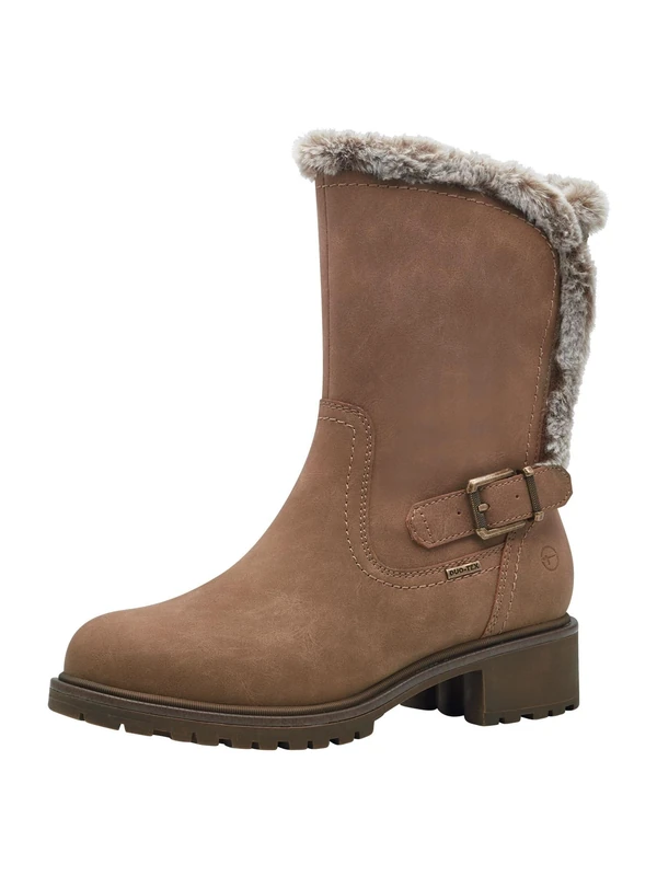 Tamaris Women's Long Shaft Block Heel Boots, camel, 4 UK