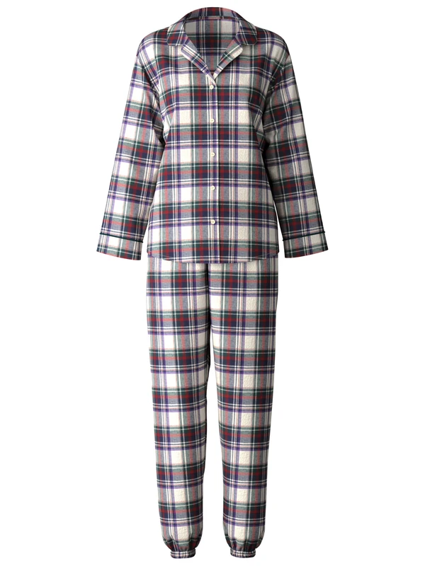 CALIDA Women's Holiday Dreams Pajama Set, Charm Cream, 48-50