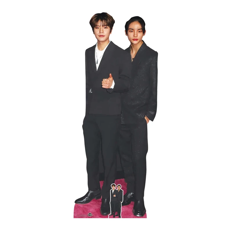 Star Cutouts CS1127 Stray Kids Seungmin & Hyunjin Lifesize Cardboard Cutout 180cm with Mini – K-Pop Duo Party Decoration & Fan Display