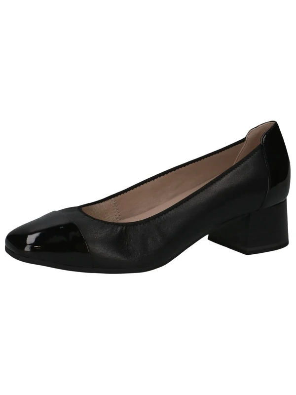CAPRICE Comfort Women Pumps Low Heel Extra Width H, Black (Black Comb I), 5 UK - Image 1