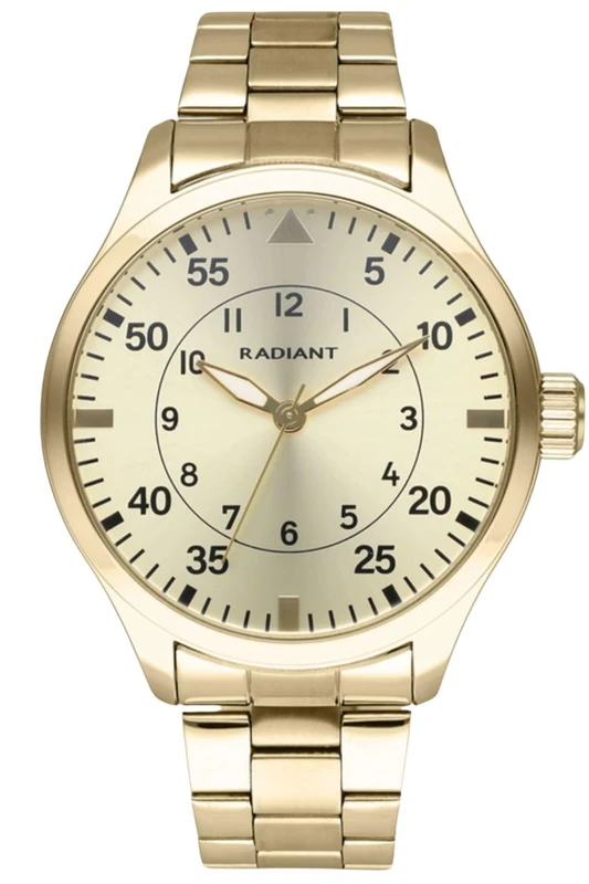 RADIANT Reloj Reloj Hombre Dynamo 43mm Gold Ipg / 5 ATM