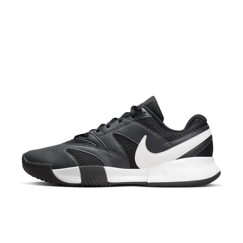 Nike Men's Court Lite 4 Cly Tennis Shoes, Black/White/Anthracite, 7.5