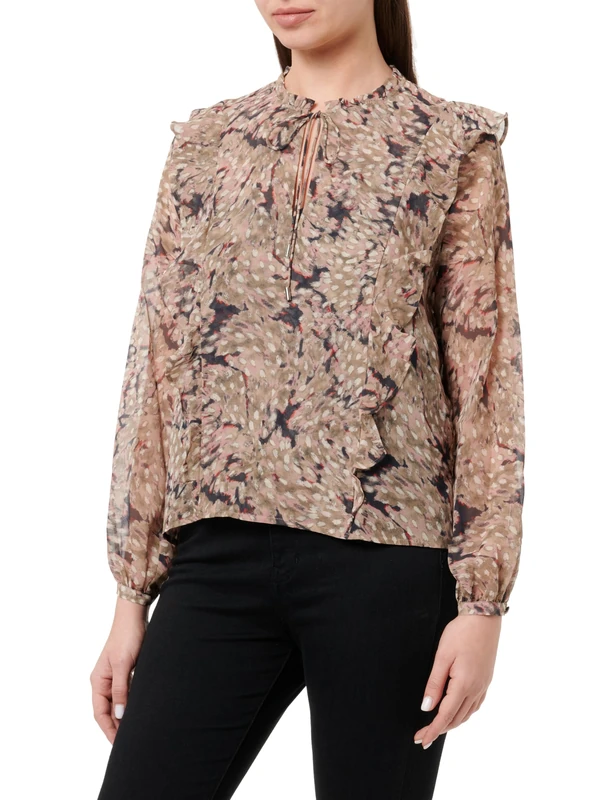BOSS Women's C_Birenna Blouses, Open Miscellaneous966, 40