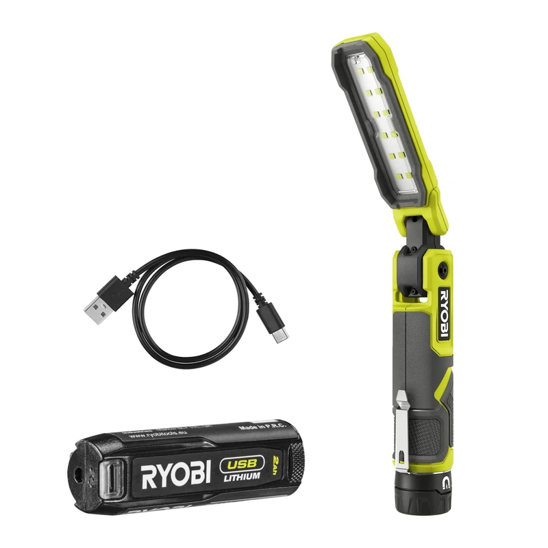 RYOBI RLI4-120G 4V USB Lithium Cordless Lithium Inspection Light (1 x 4V 2.0Ah)